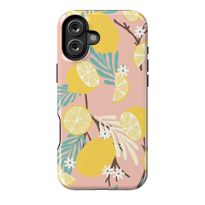 iPhone 16 Plus StrongFit Lemon pattern 12 by Jelena Obradovic