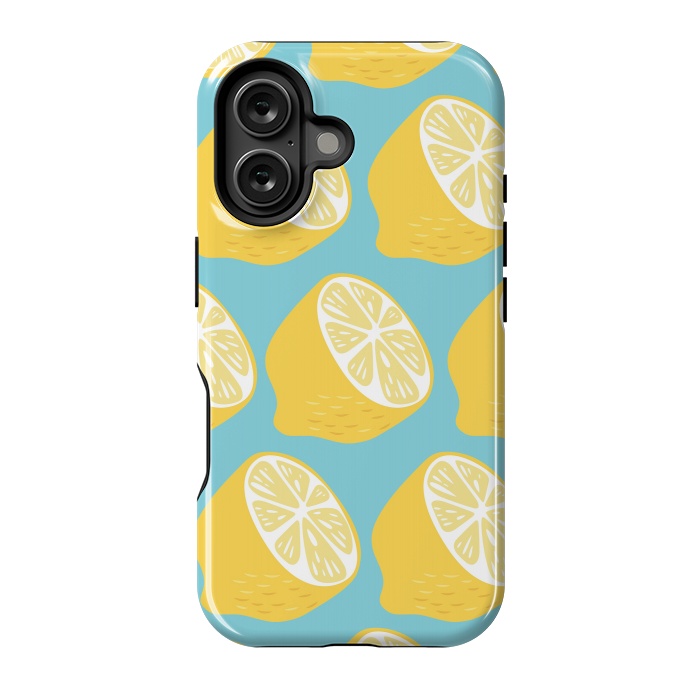 iPhone 16 StrongFit Lemon pattern 13 by Jelena Obradovic