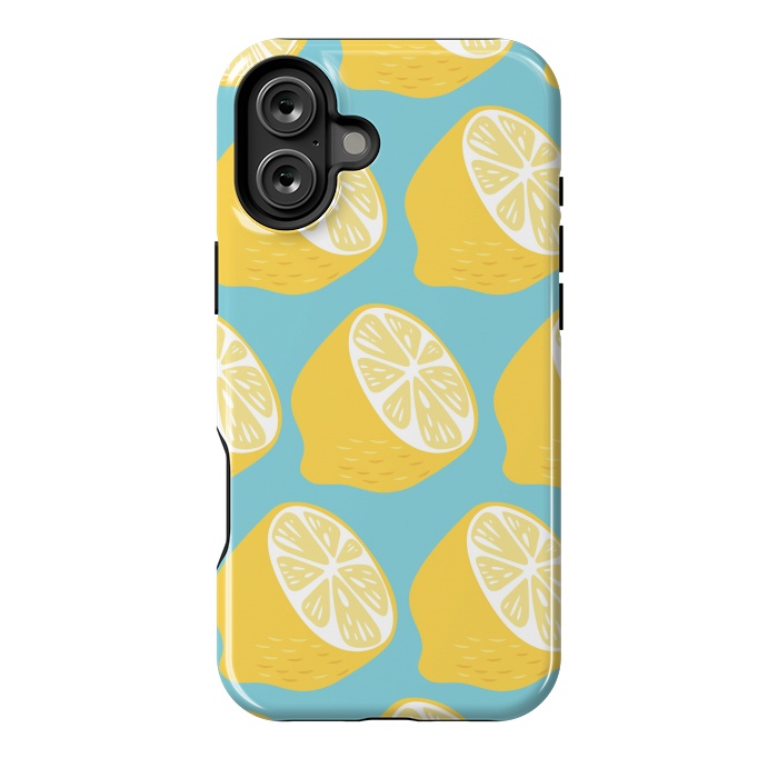 iPhone 16 Plus StrongFit Lemon pattern 13 by Jelena Obradovic