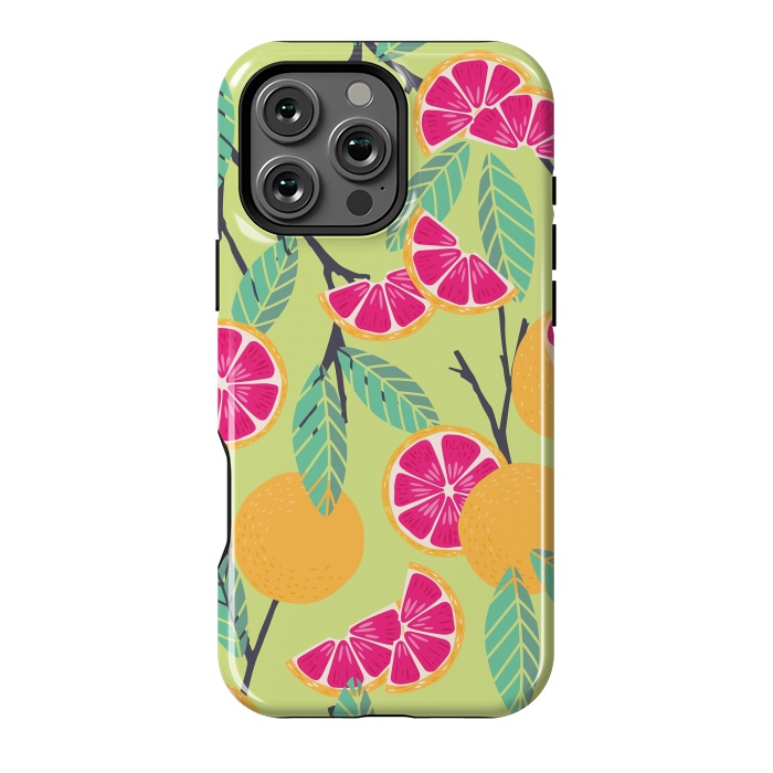 iPhone 16 Pro Max StrongFit Grapefruit pattern 01 by Jelena Obradovic