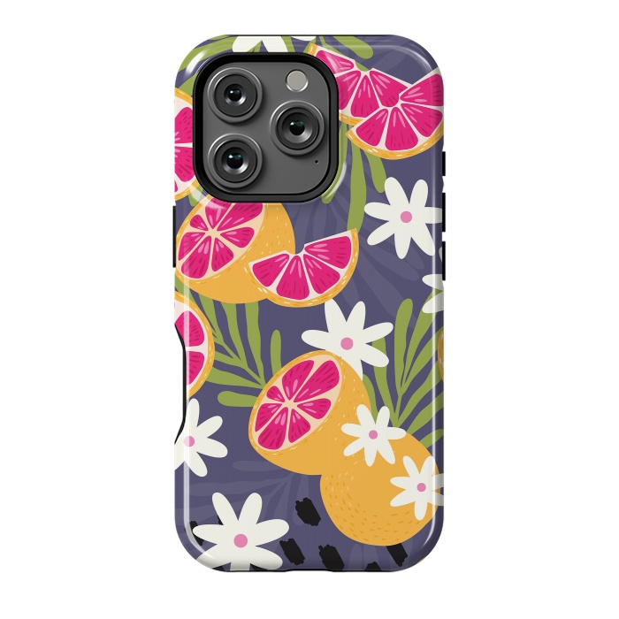 iPhone 16 Pro StrongFit Grapefruit pattern 02 by Jelena Obradovic