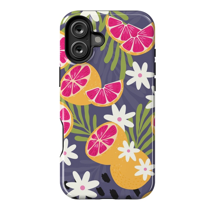 iPhone 16 Plus StrongFit Grapefruit pattern 02 by Jelena Obradovic