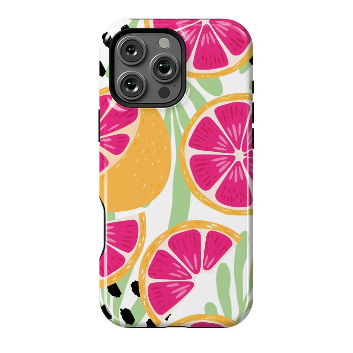 iPhone 16 Pro Max StrongFit Grapefruit pattern 03 by Jelena Obradovic