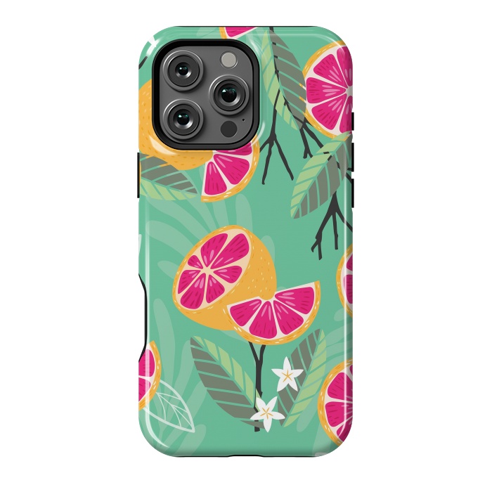 iPhone 16 Pro Max StrongFit Grapefruit pattern 06 by Jelena Obradovic