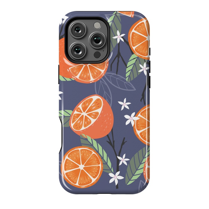 iPhone 16 Pro Max StrongFit Orange pattern 01 by Jelena Obradovic