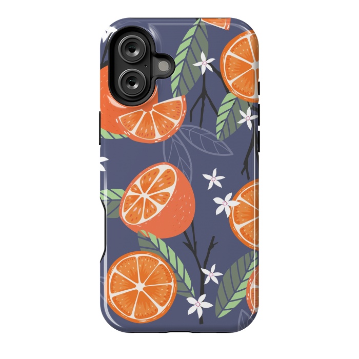 iPhone 16 Plus StrongFit Orange pattern 01 by Jelena Obradovic