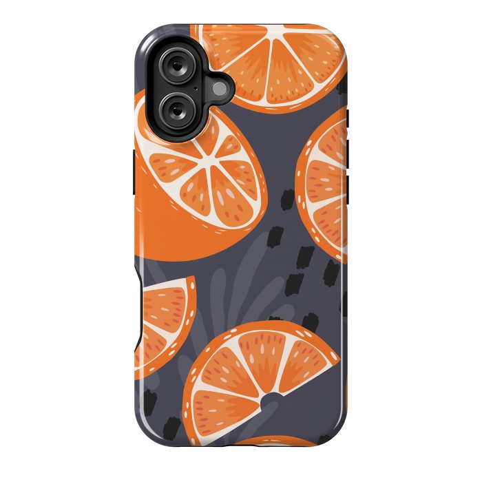 iPhone 16 Plus StrongFit Orange pattern 02 by Jelena Obradovic