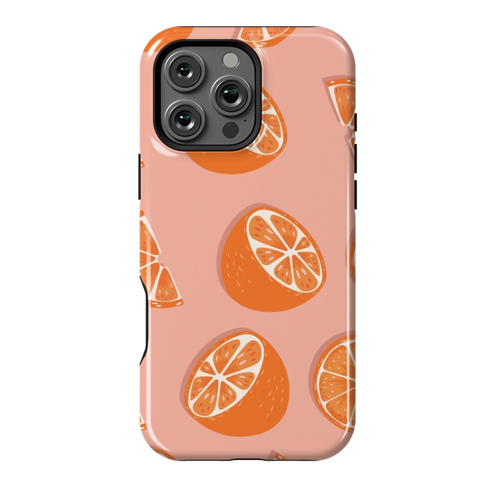 iPhone 16 Pro Max StrongFit Orange pattern 03 by Jelena Obradovic