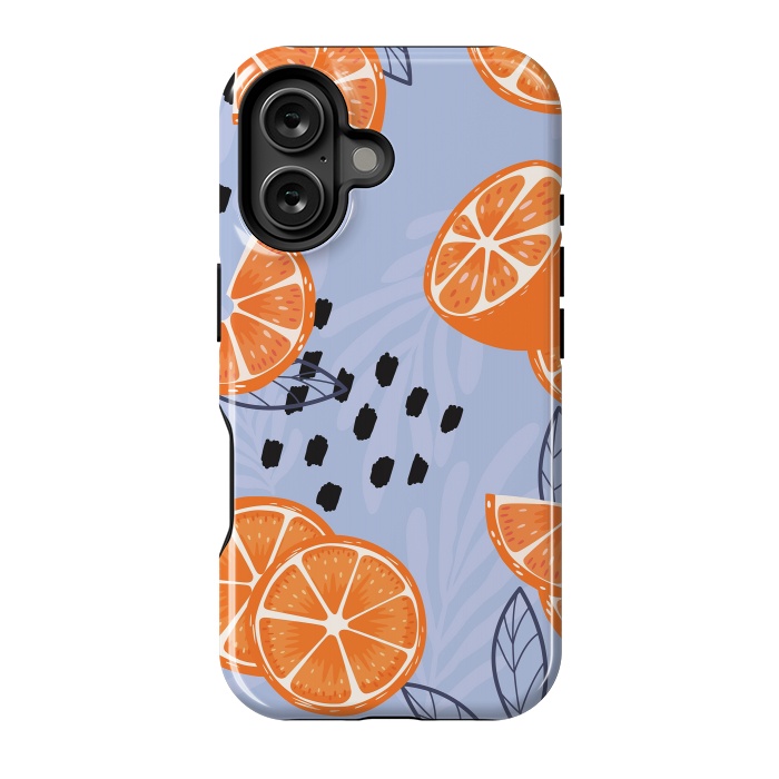 iPhone 16 StrongFit Orange pattern 04 by Jelena Obradovic