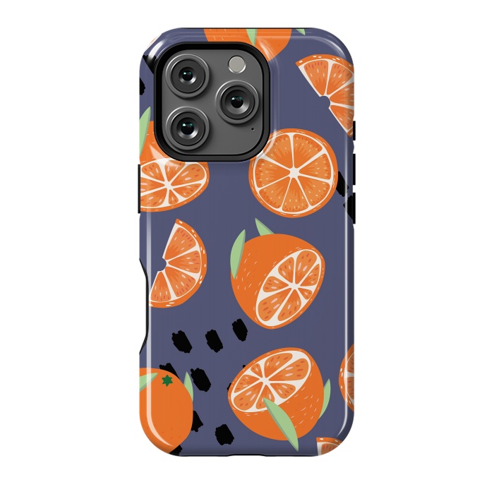 iPhone 16 Pro StrongFit Orange pattern 05 by Jelena Obradovic