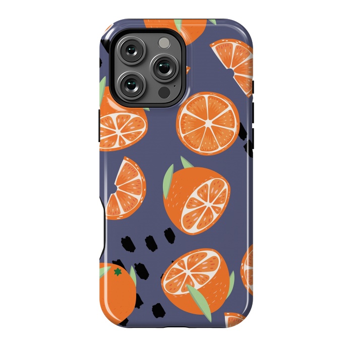 iPhone 16 Pro Max StrongFit Orange pattern 05 by Jelena Obradovic