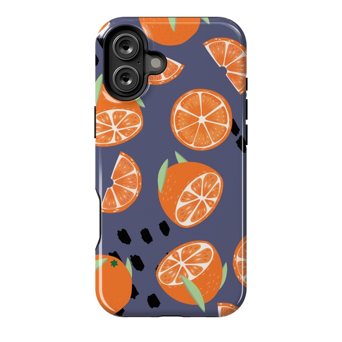 iPhone 16 Plus StrongFit Orange pattern 05 by Jelena Obradovic