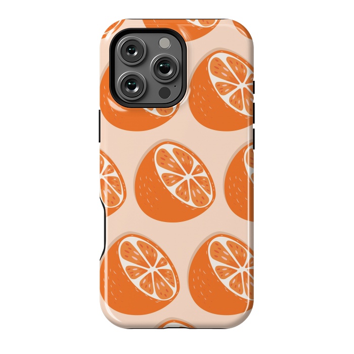 iPhone 16 Pro Max StrongFit Orange pattern 07 by Jelena Obradovic