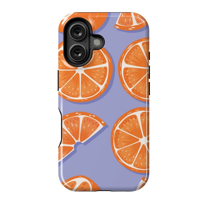 iPhone 16 StrongFit Orange pattern 08 by Jelena Obradovic