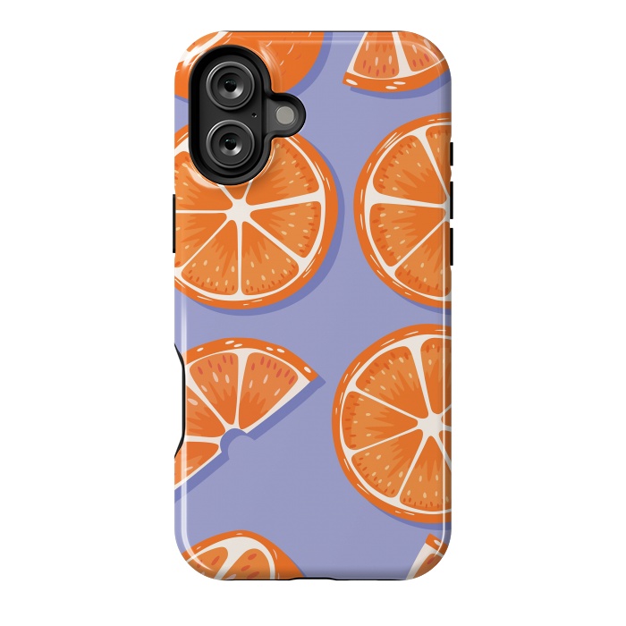 iPhone 16 Plus StrongFit Orange pattern 08 by Jelena Obradovic