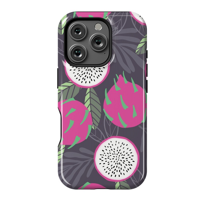 iPhone 16 Pro StrongFit Dragon fruit pattern 03 by Jelena Obradovic