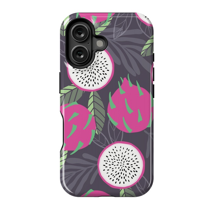 iPhone 16 StrongFit Dragon fruit pattern 03 by Jelena Obradovic