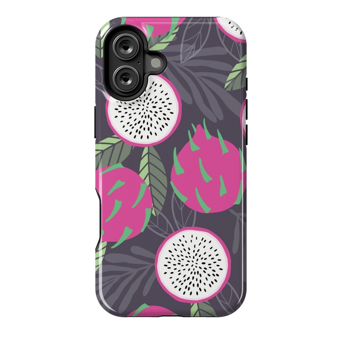 iPhone 16 Plus StrongFit Dragon fruit pattern 03 by Jelena Obradovic