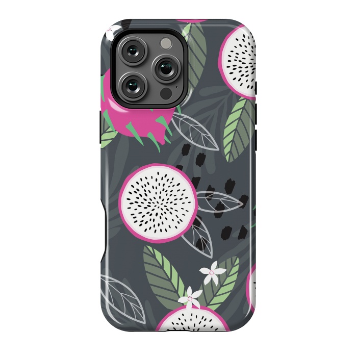 iPhone 16 Pro Max StrongFit Dragon fruit pattern 04 by Jelena Obradovic