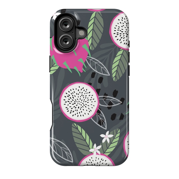 iPhone 16 Plus StrongFit Dragon fruit pattern 04 by Jelena Obradovic