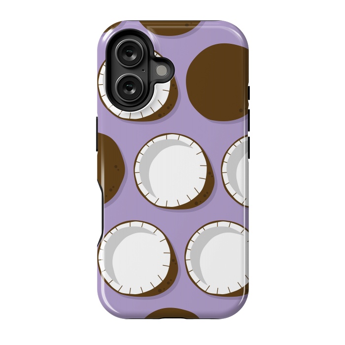 iPhone 16 StrongFit Coconut pattern 02 by Jelena Obradovic