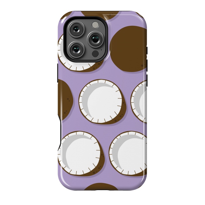 iPhone 16 Pro Max StrongFit Coconut pattern 02 by Jelena Obradovic