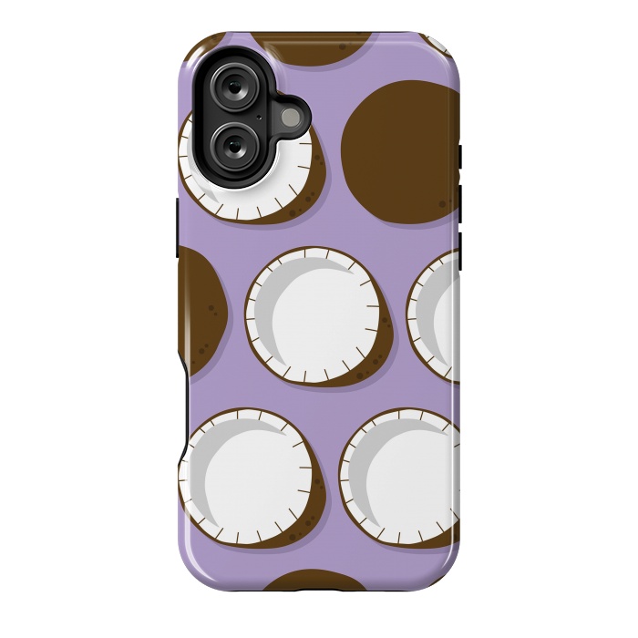 iPhone 16 Plus StrongFit Coconut pattern 02 by Jelena Obradovic