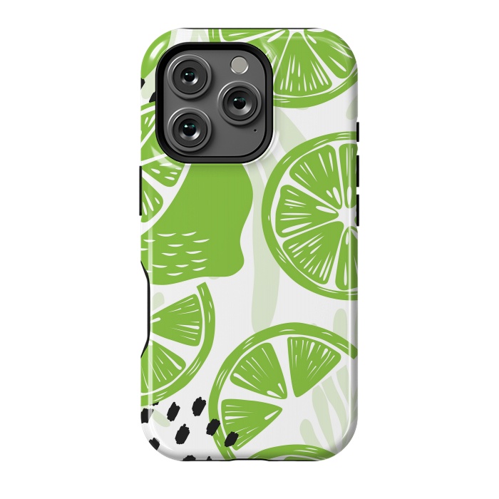 iPhone 16 Pro StrongFit Lime pattern 03 by Jelena Obradovic