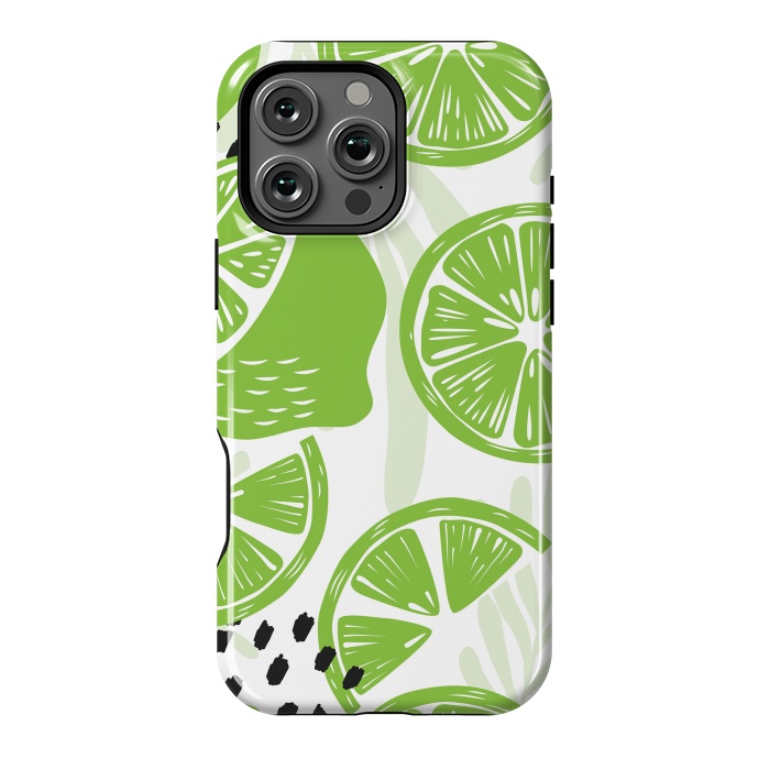 iPhone 16 Pro Max StrongFit Lime pattern 03 by Jelena Obradovic