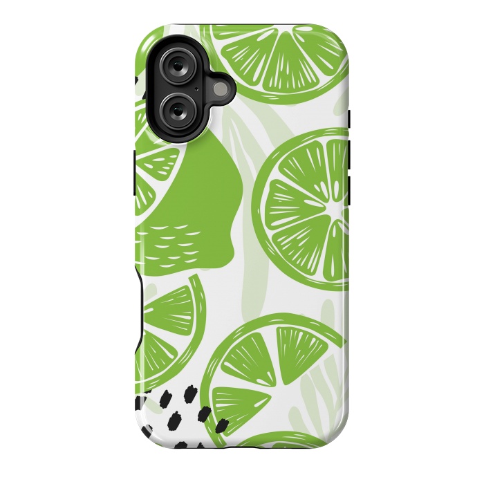 iPhone 16 Plus StrongFit Lime pattern 03 by Jelena Obradovic