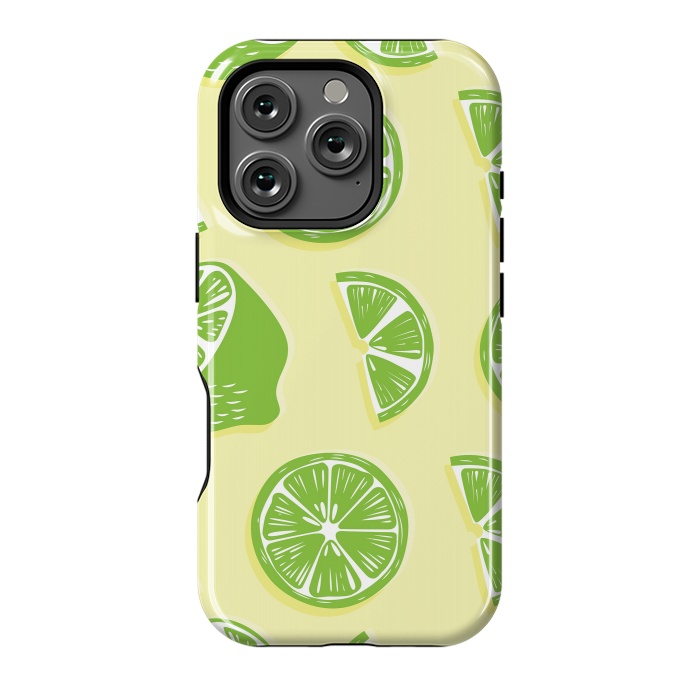 iPhone 16 Pro StrongFit Lime pattern 04 by Jelena Obradovic