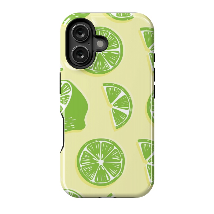 iPhone 16 StrongFit Lime pattern 04 by Jelena Obradovic