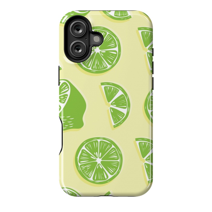 iPhone 16 Plus StrongFit Lime pattern 04 by Jelena Obradovic