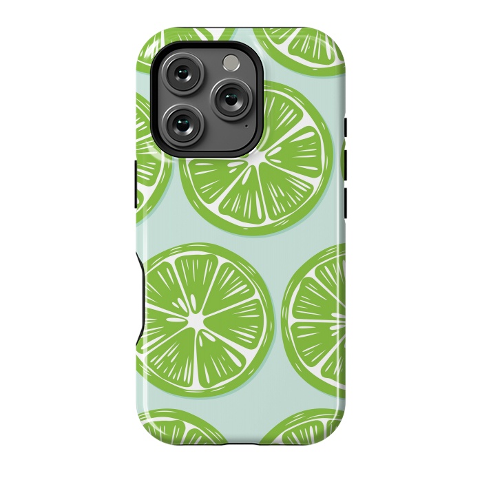 iPhone 16 Pro StrongFit Lime pattern 05 by Jelena Obradovic