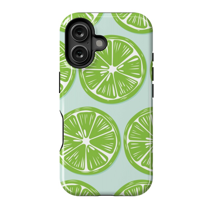 iPhone 16 StrongFit Lime pattern 05 by Jelena Obradovic