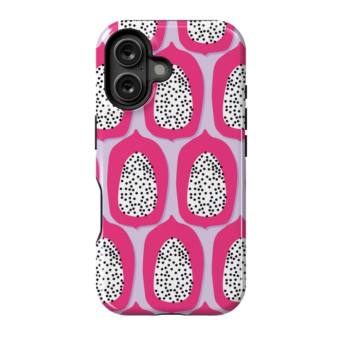 iPhone 16 StrongFit Papaya pattern 01 by Jelena Obradovic