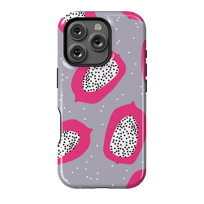 iPhone 16 Pro StrongFit Papaya pattern 02 by Jelena Obradovic