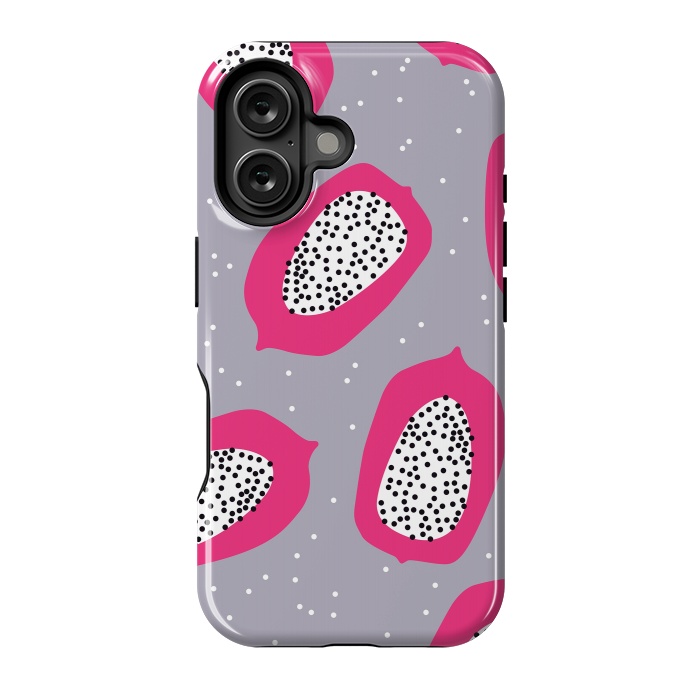 iPhone 16 StrongFit Papaya pattern 02 by Jelena Obradovic