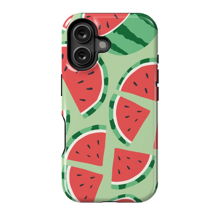 iPhone 16 StrongFit Watermelon pattern 01 by Jelena Obradovic