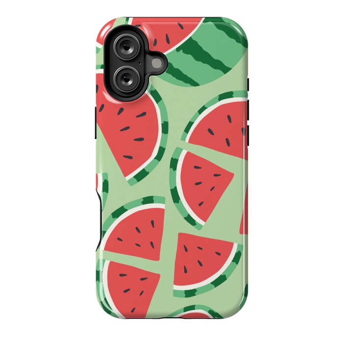 iPhone 16 Plus StrongFit Watermelon pattern 01 by Jelena Obradovic