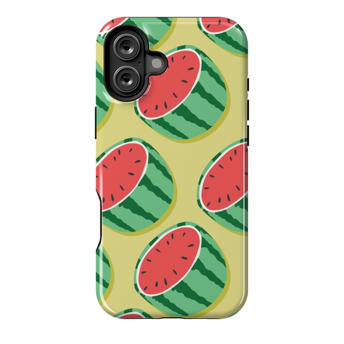 iPhone 16 Plus StrongFit Watermelon pattern 02 by Jelena Obradovic