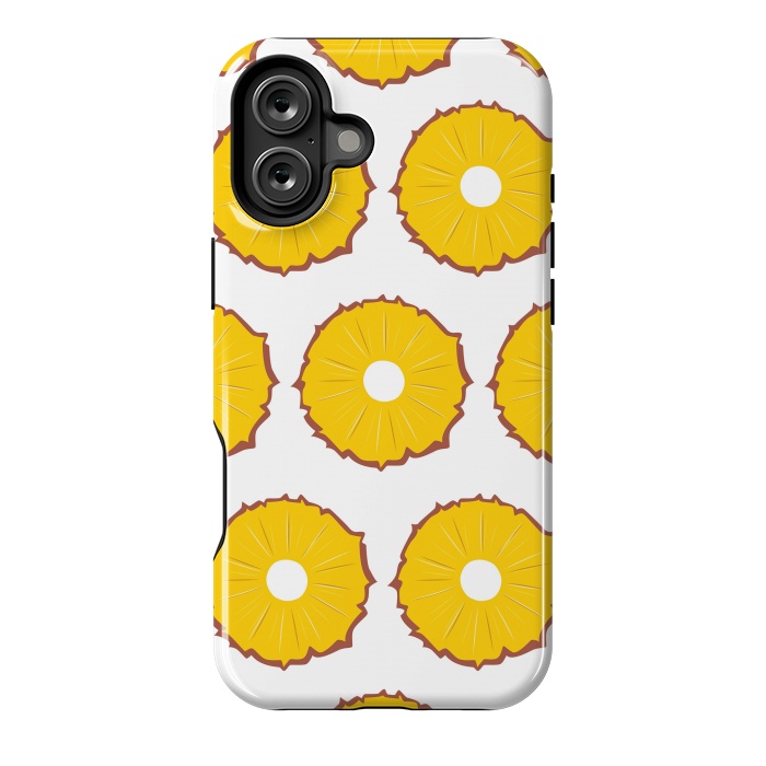 iPhone 16 Plus StrongFit Pineapple pattern 01 by Jelena Obradovic