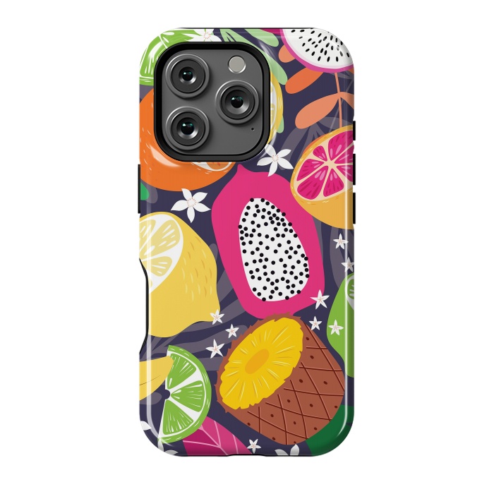 iPhone 16 Pro StrongFit Tropical fruit pattern 01 by Jelena Obradovic