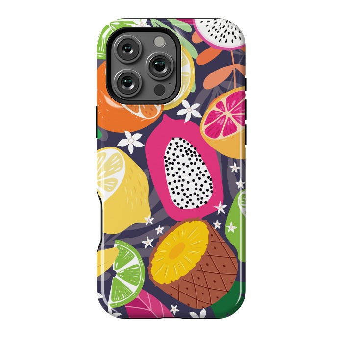 iPhone 16 Pro Max StrongFit Tropical fruit pattern 01 by Jelena Obradovic