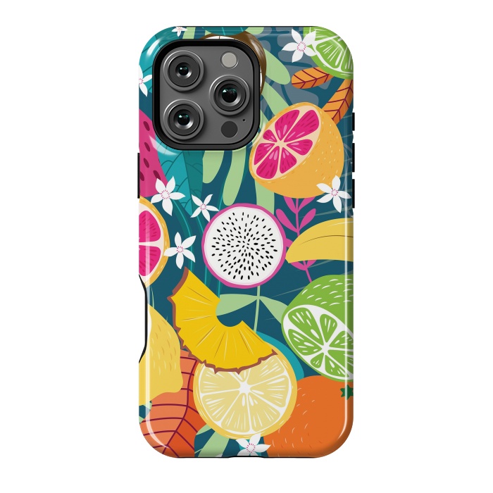 iPhone 16 Pro Max StrongFit Tropical fruit pattern 02 by Jelena Obradovic