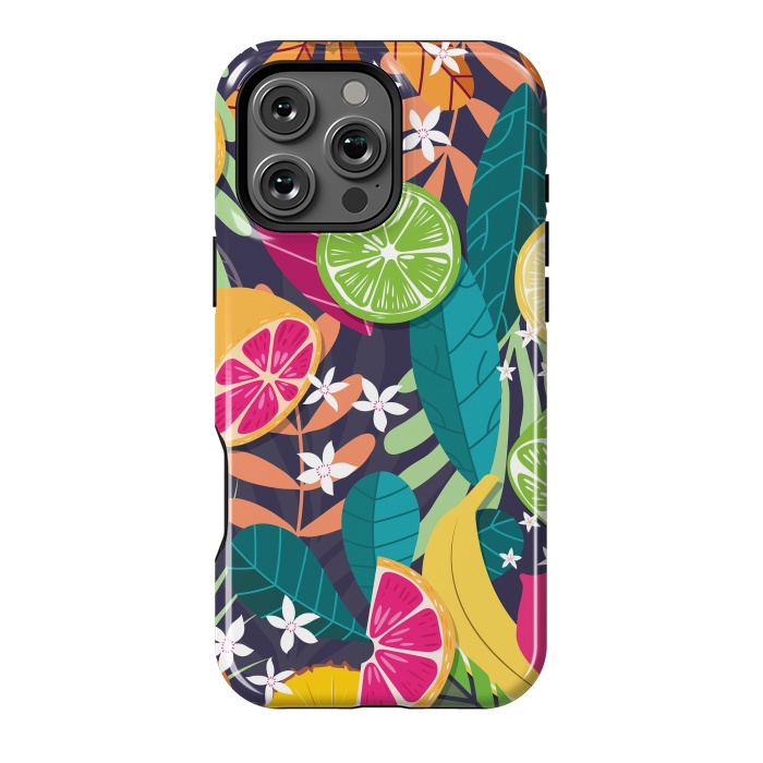 iPhone 16 Pro Max StrongFit Tropical fruit pattern 03 by Jelena Obradovic