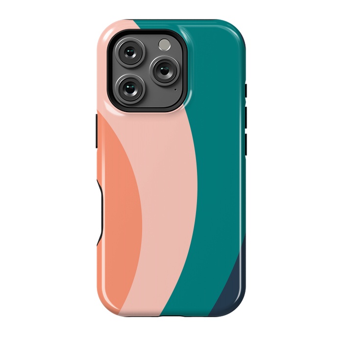 iPhone 16 Pro StrongFit Teal Blush Rainbow by ArtPrInk