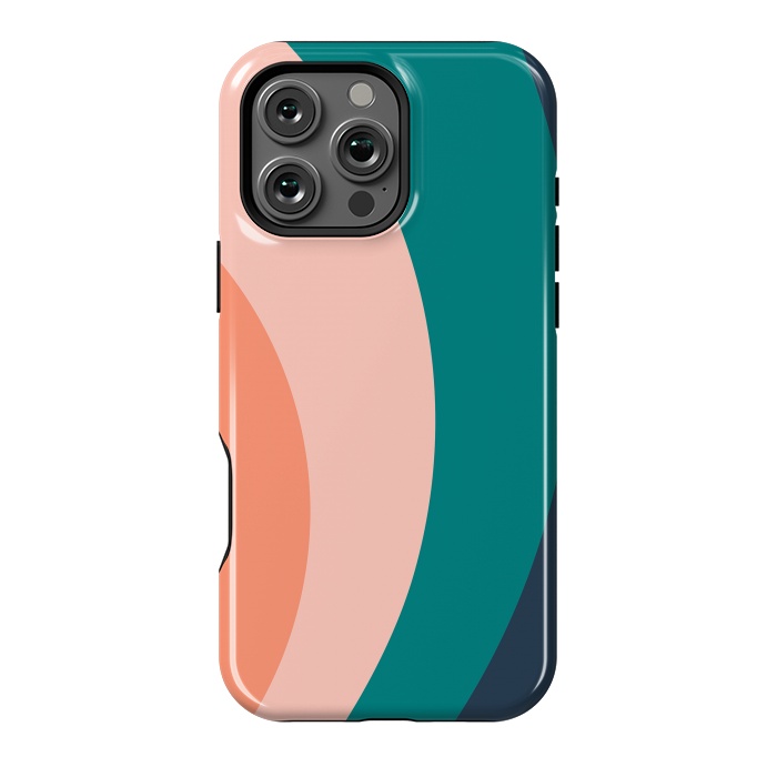 iPhone 16 Pro Max StrongFit Teal Blush Rainbow by ArtPrInk