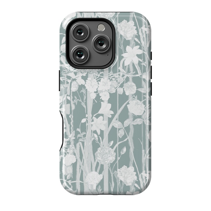 iPhone 16 Pro StrongFit Pastel botanical floral vines by Oana 