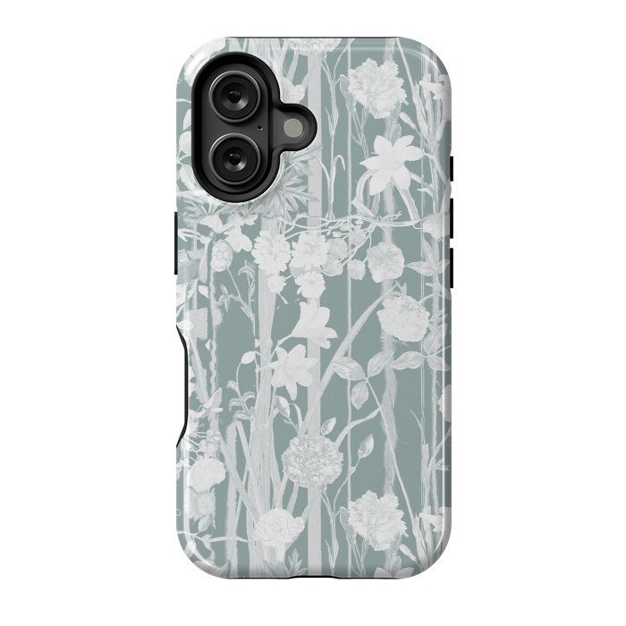 iPhone 16 StrongFit Pastel botanical floral vines by Oana 